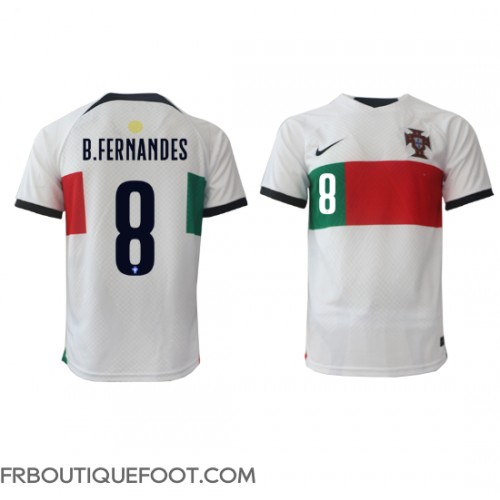 Maillot de foot le Portugal Bruno Fernandes #8 Extérieur vêtements Monde 2022 Manches Courtes